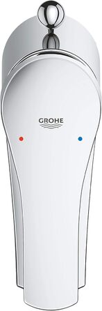 Змішувач для ванної кімнати Grohe Eurosmart, водозберігаючий, хром, з витяжною системою, 15 см, проста установка