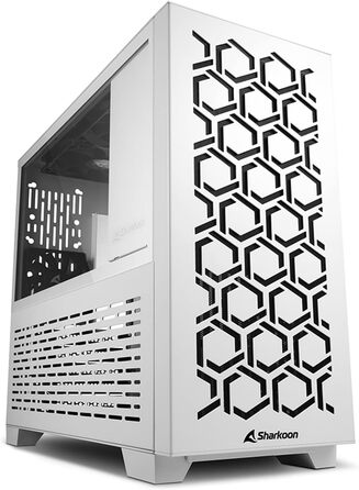 Корпус для ПК Sharkoon MS-Y1000 White Micro-ATX, білий, компактний
