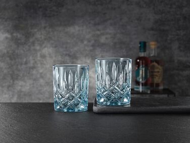 Набір з 4 склянок для віскі Spiegelau & Nachtmann Noblesse Fresh, сині, кришталеве скло, 295 мл