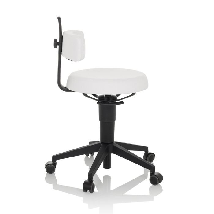 Робочий табурет / балансирне крісло TOP WORK FLEX PU white hjh OFFICE