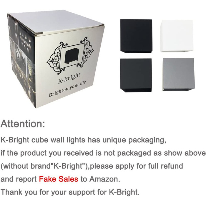 K-Bright LED настінний світильник 7W, для внутрішнього та зовнішнього використання, регульований світловий промінь, 4000K, натуральний білий, IP65, водонепроникний, темно-сірий