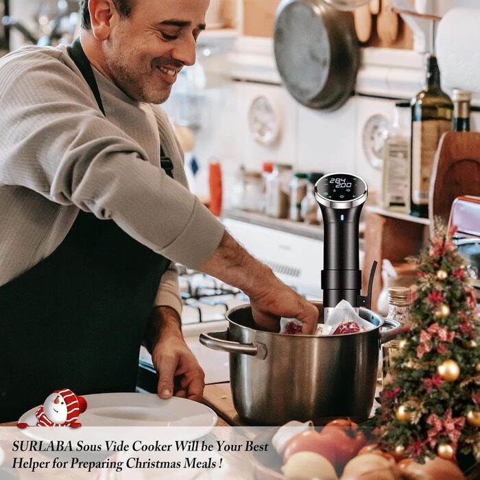 Sous Vide Garer WiFi 1100W - Занурювальний циркулятор для су-від з точним контролем температури (25-95°C) та таймером, IPX7 водонепроникний