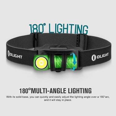 Налобний ліхтар OLIGHT Perun 2 Mini LED 1100 люмен, 150 м, USB-заряджання, водонепроникний, 5 режимів, червоне світло, для кемпінгу та екстрених ситуацій, синій, холодне біле світло