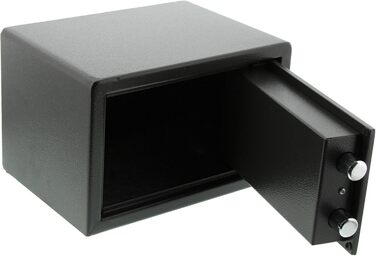 Сейф Burg-Wächter PointSafe P 1 S з двома ключами, для меблів, чорний, 180x280x200 мм, монтаж на стіну та підлогу