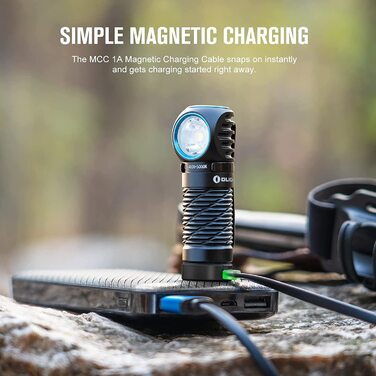Ліхтарик-налобний OLIGHT Perun 2 Mini LED, 1100 люмен, 150 м, USB-зарядка, 5 режимів, водонепроникний, з червоним світлом, для кемпінгу та надзвичайних ситуацій, чорний