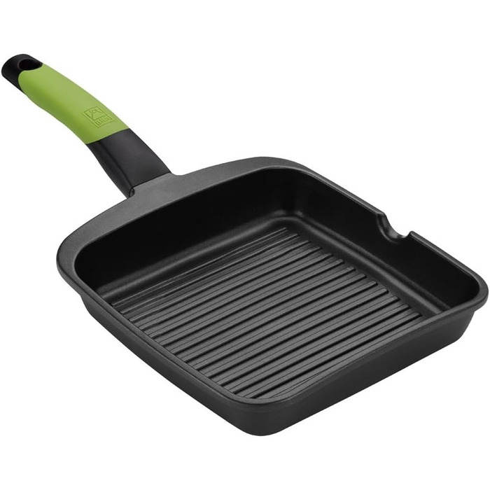 Гриль Prior Asador з алюмінієвого лиття, 28 см, індукційний, з решіткою-грилем