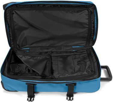 Валіза Eastpak Tranverz M 78L на колесах, синя (Aviator Blue), 67x35.5x30 см, з TSA-замком та телескопічною ручкою