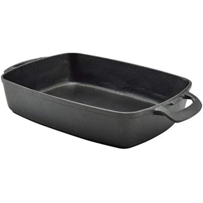 Чавунна жаровня-гусятниця 45x27x9 см для запікання