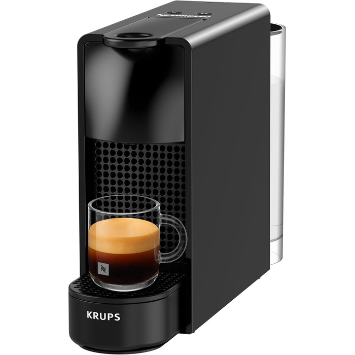 Кавомашина Nespresso Essenza Mini Krups чорна, 19 бар, капсульна, 0.6л, енергозбереження, XN1108