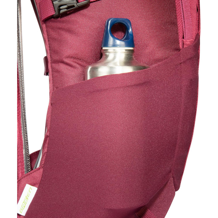 Рюкзак для туризму Tatonka Hike Pack 22 л з вентильованою спинкою та дощовиком, легкий і зручний, бордовий