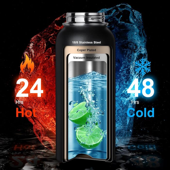Фляга спортивна OneTigris 0.9л (32oz) Edelstal, чорний камуфляж - для велосипеда, кемпінгу, йоги, спортзалу