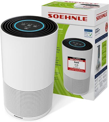 Повітряний очисник Soehnle AirFresh Clean 400 з 4-ступеневою системою очищення, Hepa та вугільним фільтром, UV-C світлом, для алергіків