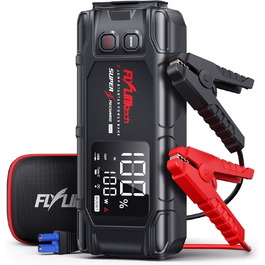 Powerbank Flylinktech 8000A для авто: стрибок старту, 26800mAh, PD65W, 8000A, для бензинових та дизельних двигунів (до 12.0L)
