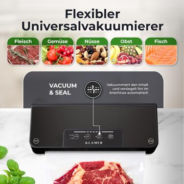 Вакууматор KLAMER Vakuumierer Pro 80 для тривалого зберігання продуктів