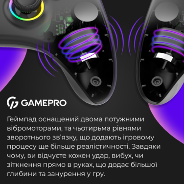 Бездротовий геймпад GamePro GPX13BDOC