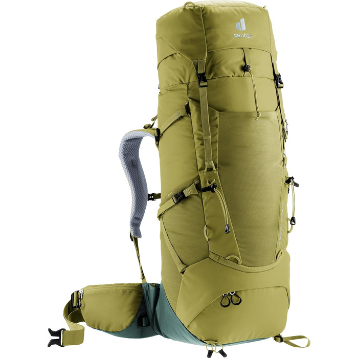 Туристичний рюкзак Deuter Aircontact Core 40+10 л, зелений, модель 2024, для трекінгу