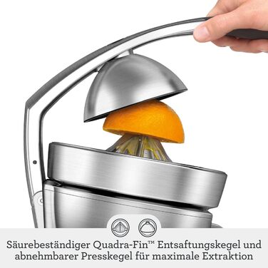 Соковижималка для цитрусових Sage Citrus Press Pro - Електрична, з нержавіючої сталі, з системою запобігання краплин, легка у догляді