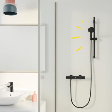 Душова лійка GROHE Vitalio 110 водоощадна, 2 режими струменя, чорна, 279462431