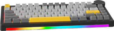 Бездротова механічна клавіатура Ajazz AK820 V2 Coconut Flake Switch (AK820-V2-CF-BGY)