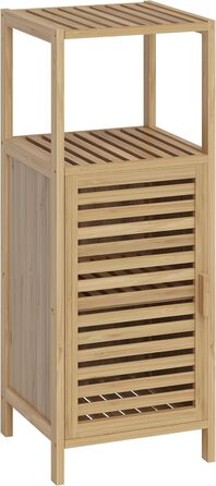 Шафа для ванної кімнати Bellamio Newa Badregal – бамбукова шафа з 5 полицями, 140x33x33 см