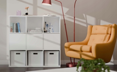 Стелаж TopEshop 110,5 см x 110,5 см x 30 см, білий