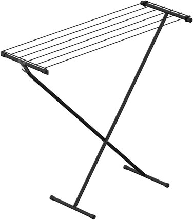 Сушарка для білизни Rörets Compact Black, 5,5 м, металева, настільна, компактна, чорна, з гачком для зберігання, 90x32x83 см, шведська якість