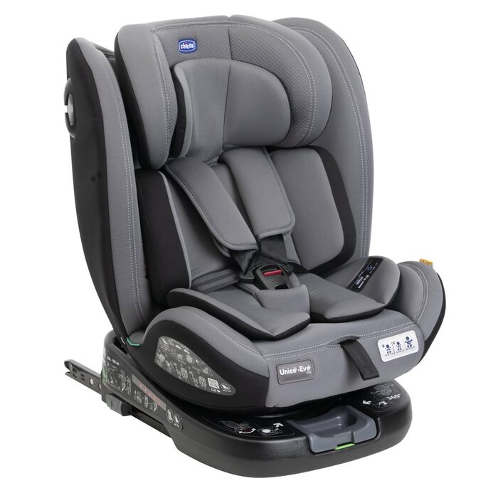 Дитяче автокрісло Chicco Unico Evo I-Size 0-36 кг (група 0+/1/2/3), Isofix, поворот на 360°, сіре