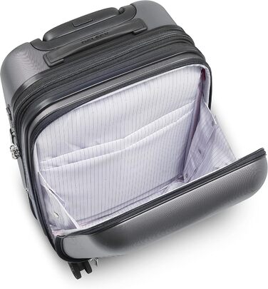 Валіза DELSEY PARIS Segur Slim Line 2.0 на 4 колесах, сіра, розмір L, для ручної поклажі