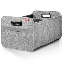 Органайзер у багажник Achilles Auto-Faltbox XL — велика складана сумка-коробка з фетру для авто, сіра