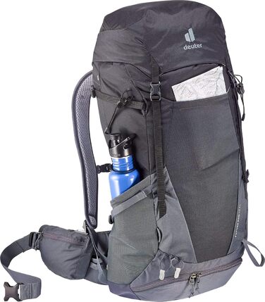 Рюкзак Deuter Futura Pro 42 EL, 42 л, чорний/графіт, для трекінгу та походів, великий розмір