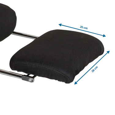 Крісло для керівника RELAX CL190 з підставкою для ніг тканина чорний mybuero