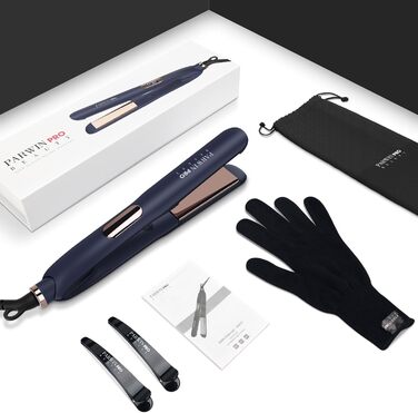Професійний випрямляч та плойка для волосся PARWIN PRO BEAUTY 2-в-1, іонний, nano-титанове покриття, широка шовкова пластина, LCD дисплей, температура 130-230°C