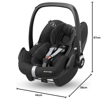 Автокрісло для новонароджених Maxi-Cosi Pebble Pro i-Size (0-12 місяців, 45-75 см), Essential Black
