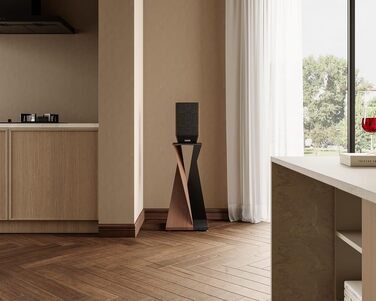 Підставка для колонок FITUEYES Eiffel Series, металева стійка для акустичних систем, висота 700 мм, витримує до 30 кг (1 шт)