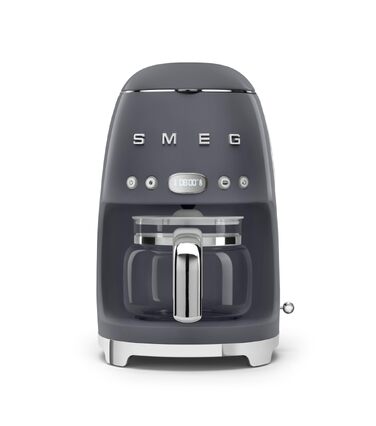 Кавоварка крапельна Smeg DCF02NBEU сіра, 12 чашок, з автостартом та регулюванням міцності