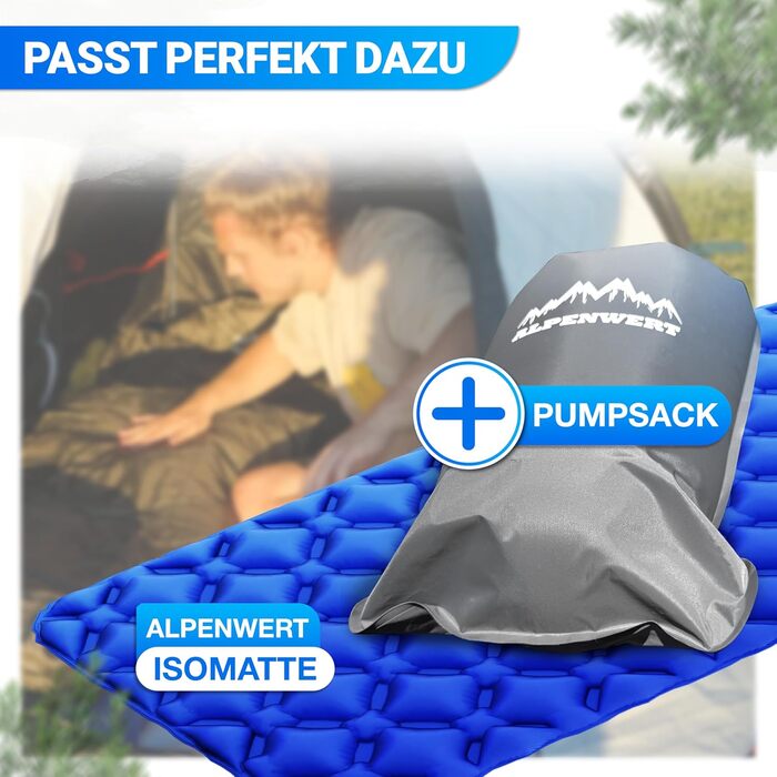 Ультралегкий літній спальний мішок ALPENWERT, водовідштовхуючий, з YKK застібкою та захистом від защемлення, компактний (15x27 см), для кемпінгу та фестивалів, темно-оливковий/гірчичний