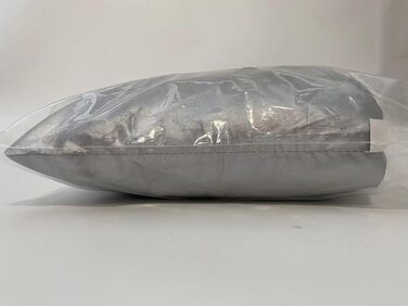 Моточохол водонепроникний 3XL 265x105x125 см, захисний тент для мотоцикла Harley-Davidson, Suzuki, Yamaha, 210D Оксфорд, для вулиці, проти подряпин, сріблястий