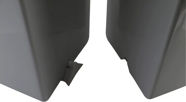 Сортувальний смітник Ribelli Zweimer Duo 2×25 л з кришкою, пластиковий, герметичний, для кухні, білий, 45×32×51 см