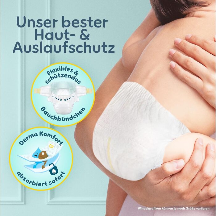 Підгузки Pampers Premium Protection розмір 2 (4-8 кг), велика упаковка 248 шт, на липучках