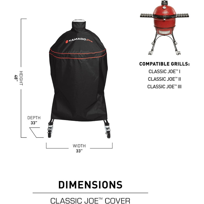 Чохол для вугільного гриля Kamado Joe Classic Joe 18