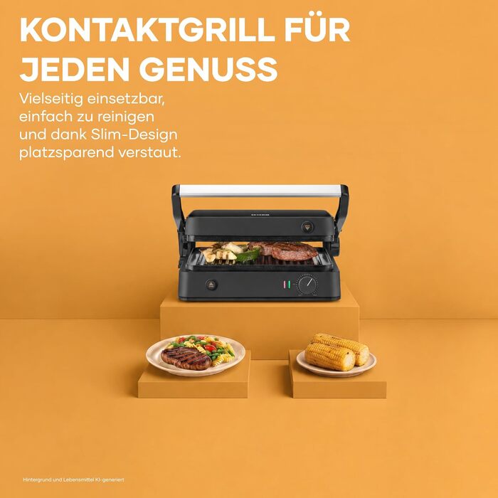 Контактний електрогриль 3-в-1 Severin Kontakt-Grill Sevini Flex, 2000W
