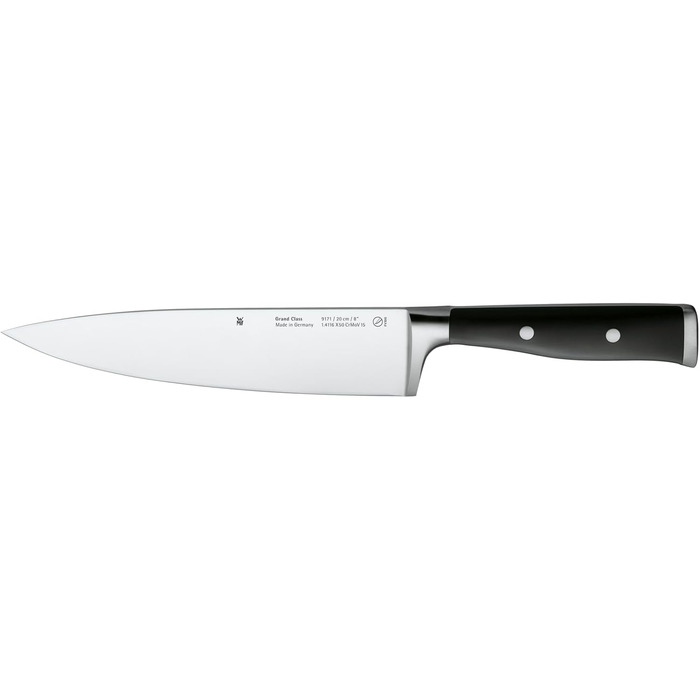Набір ножів WMF Grand Class з блоком, 6 предметів, Made in Germany, з бамбуковим блоком, нержавіюча сталь