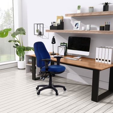 Офісне крісло / Крісло для офісу ZENIT PRO, тканина блакитного кольору hjh OFFICE