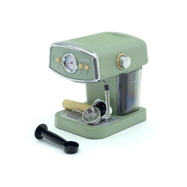 Напівавтоматична кавомашина Kai Espresso 1050 Вт, 15 Бар, на 5 чашок, з капучинатором та підігрівом чашок, матово-зелена