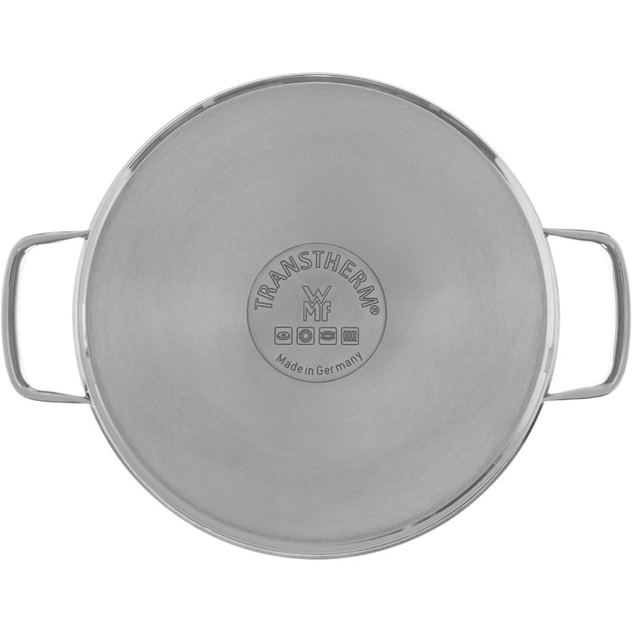 Набір каструль WMF Compact Cuisine 5 предметів, індукційний, нержавіюча сталь, з кришками, полірований Cromargan, без покриття, з внутрішньою шкалою
