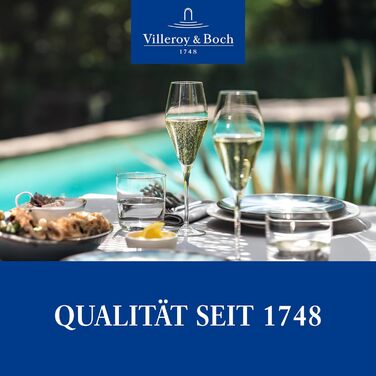 Villeroy & Boch La Divina: Набір з 4 келихів для віскі та джину, 250 мл, кришталь, придатні для миття в посудомийній машині