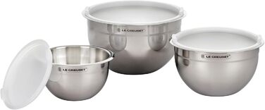 Набір мисок LE CREUSET з нержавіючої сталі (3 шт.) з кришкою, 41901000010000