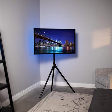 Стійка-штатив VIVO для LED-LCD телевізорів та моніторів 45-65 дюймів, регульований підлоговий тримач для ТВ з поворотним механізмом, чорний (STAND-TV65AB)