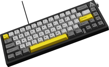 Дротова механічна клавіатура Ajazz AK650 Moon Yellow switches Gray White Yellow (AK650-MY-GWY)