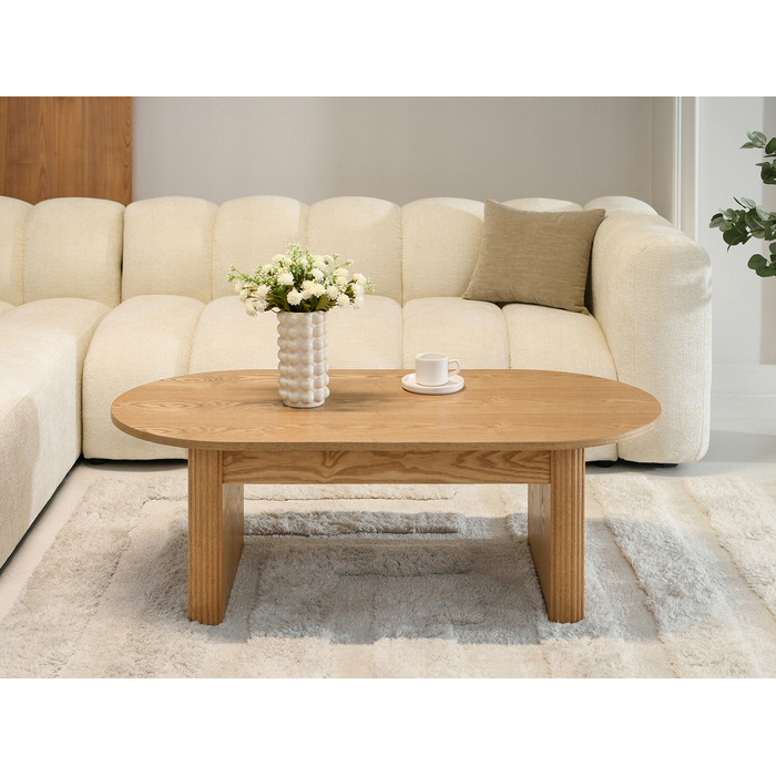 Журкавий стіл Mebel-Partner овальний, 120 x 60 x 42,5 см, колір дуб